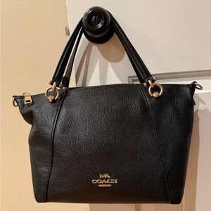 AUTHENTIC Coach Black Kacey Satchel Shoulder Bag (Medium)
